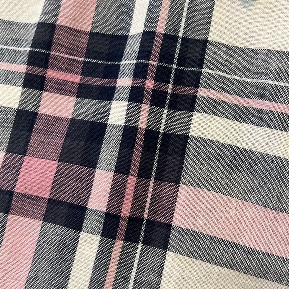 I Heart Ronson  Plaid Blouse Button Tunic Top Small - Picture 3 of 6